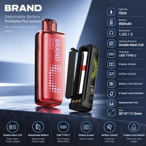 MIRR46 Detachable Battery Vape Pod System