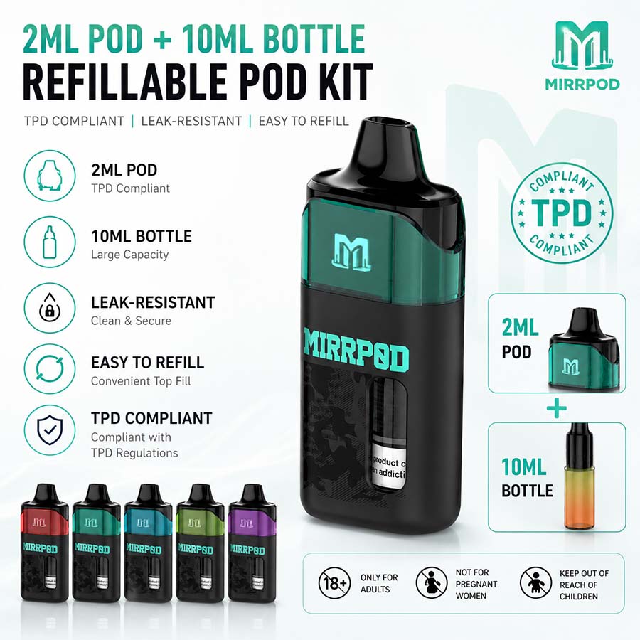 TPD 2ml Pod + 10ml bottle