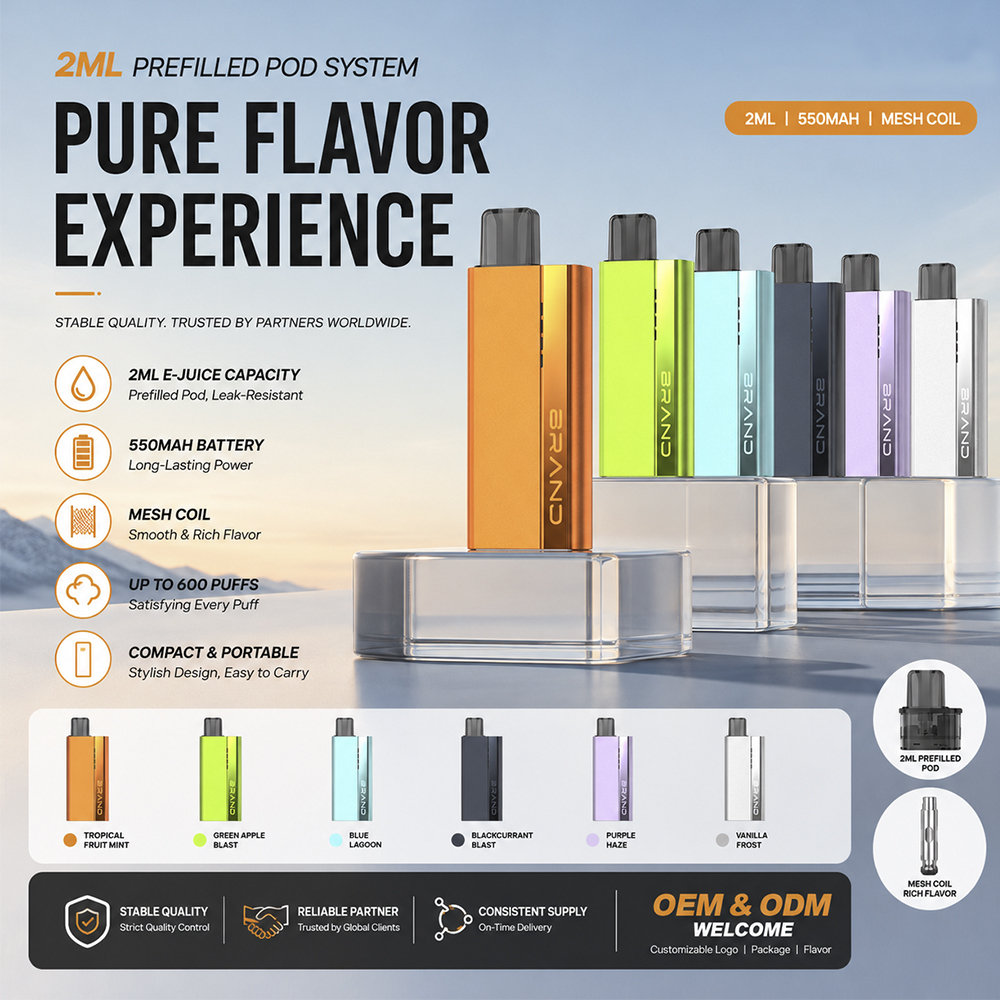 new design box 2ml pod system